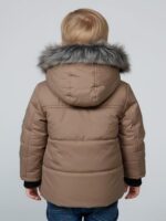 TUTE Stylish Infant Winter Jacket with Fur Hood & Sherpa Lining – Super Explorer Design