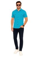 Men's Slim Fit Casual Button-Down Shirt