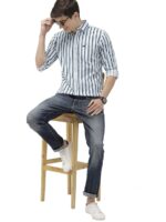 The Indian Garage Co Men Slim Fit Checkered Full Sleeves Spread Collar Casual Shirt