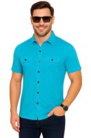 Men's Slim Fit Casual Button-Down Shirt