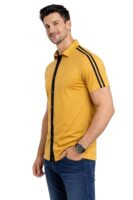 Men's Half Sleeve | Slim Fit Cotton Blend Button Shirt with Spread Collar – Casual & Office Wear Shirt