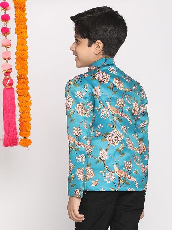 JBN Creation Boys Silk Blend Kurta and Dhoti Set - Ethnic Elegance for Festivals