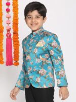 JBN Creation Boys Silk Blend Kurta and Dhoti Set - Ethnic Elegance for Festivals