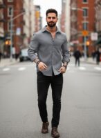 Lymio Men Shirt || Solid Shirt for Man || Full Sleeve || Casual Style (Packs Also Available) (Utility)