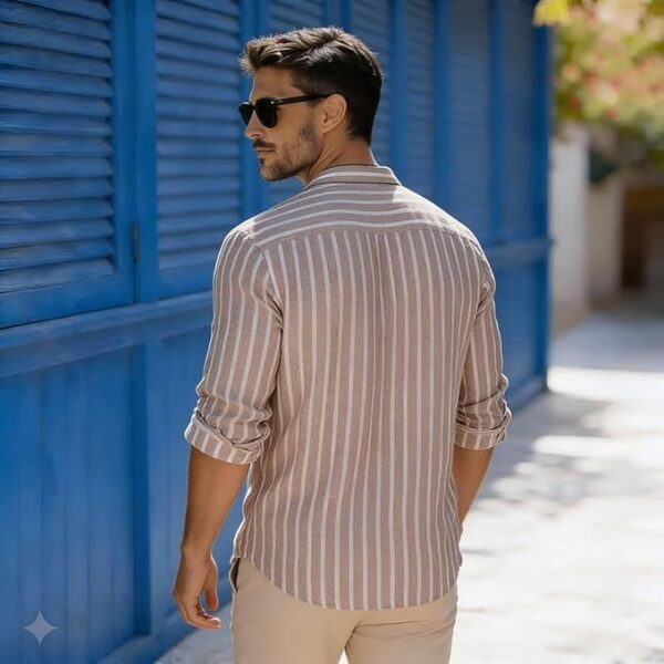 Lymio Men Shirt || Casual Style Striped Full Sleeve Shirt for Man (Available Also Packs) (Crazy-Full)