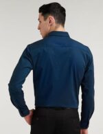 Peter England Men's Everyday Solid Slim Fit Full Sleeve Formal Shirt | Cotton-Rich