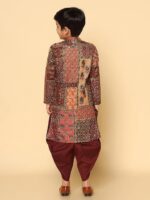 VASTRAMAY Boys Cotton Kurta Pyjama Set – Kantha Work Ethnic Wear for Janmashtami, Rakhi, Diwali & Festive Celebrations