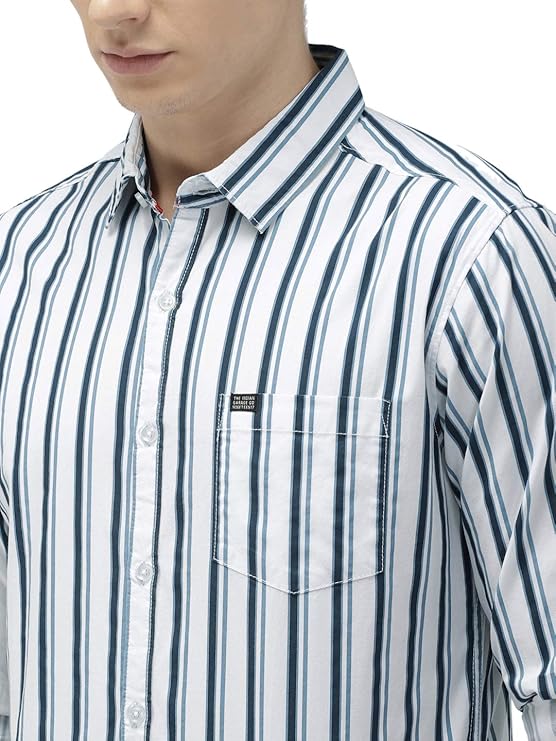 The Indian Garage Co Men Slim Fit Checkered Full Sleeves Spread Collar Casual Shirt