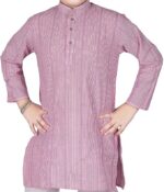 AJ DEZINES Boys Cotton Full Sleeve Solid Printed Kurta Pajama Set for Kids - Ethnic wear